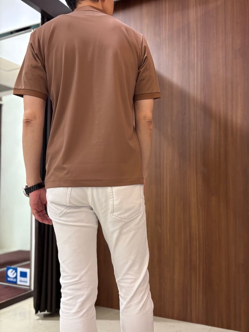 かたやまさんの「TAKEO KIKUCHI｜【COOL CITY WEAR】モックネック プルオーバー /接触冷感」を使ったコーディネート