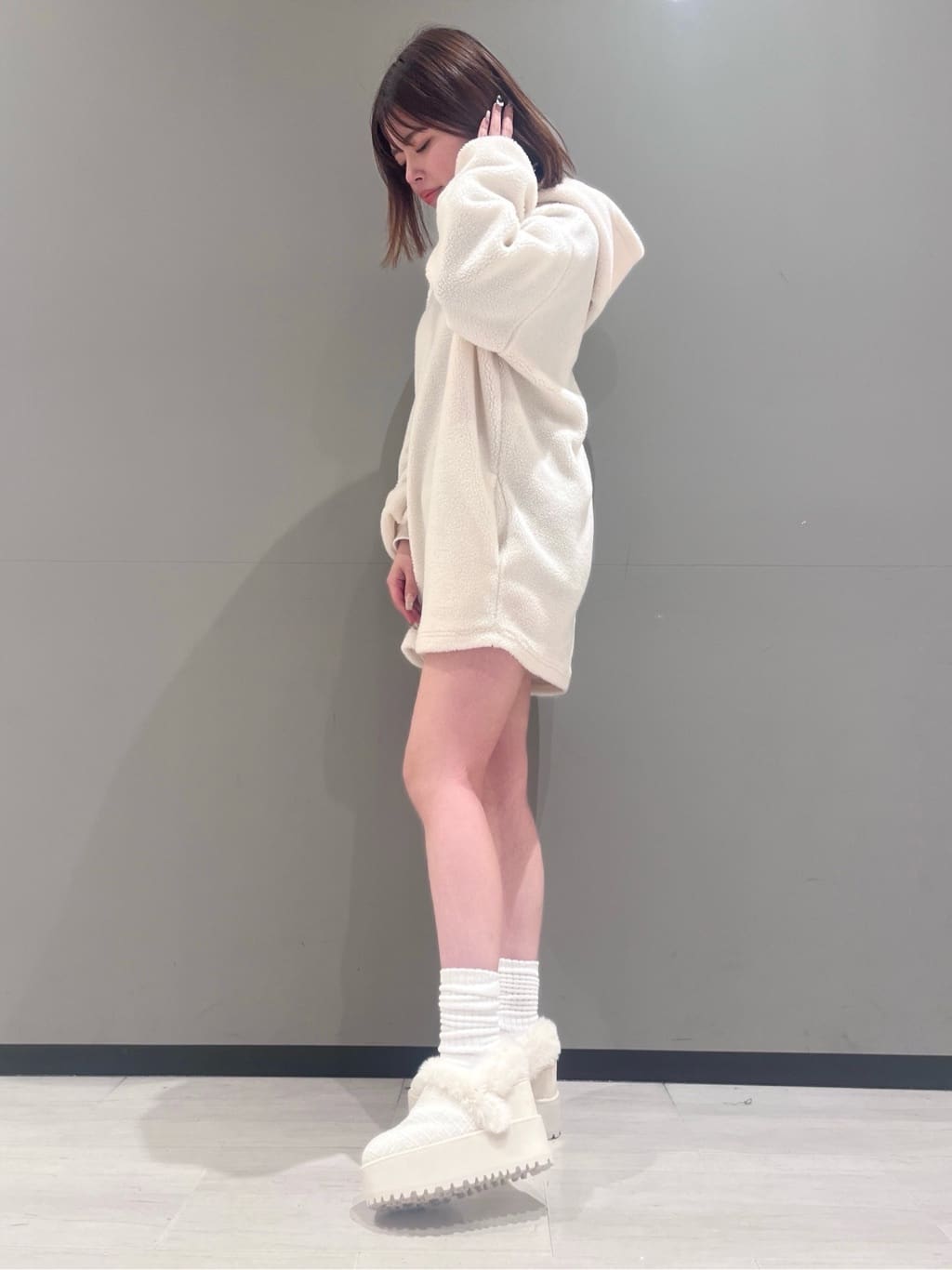 RISAさんの「ESPERANZA｜厚底2WAYフェイクムートンサボ」を使ったコーディネート