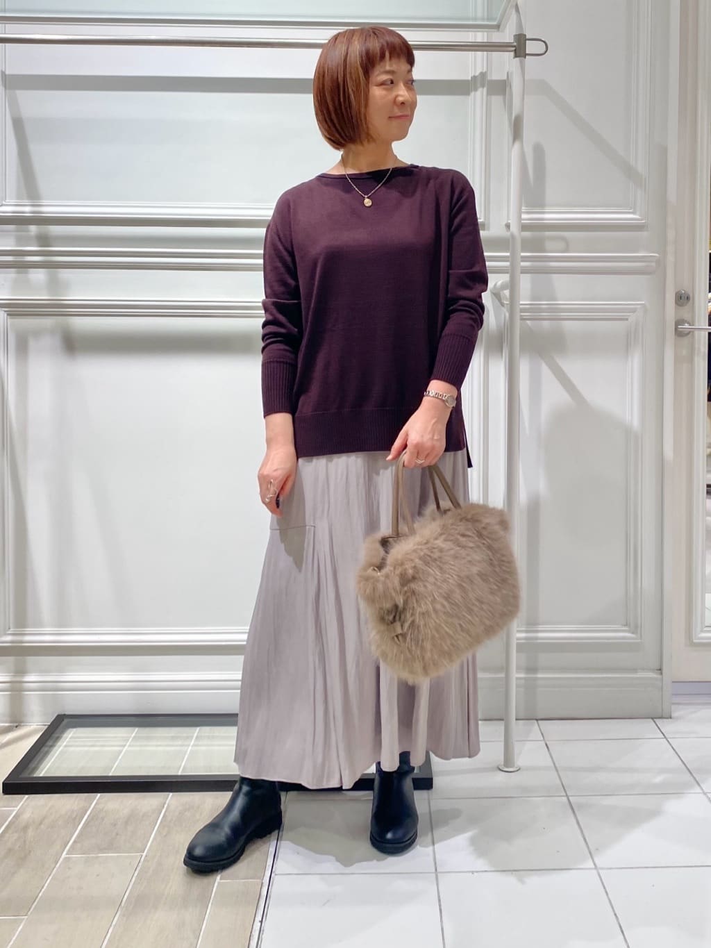 AKKOさんの「UNTITLED｜【ミディ丈/軽やか】セミラグランリバー コート」を使ったコーディネート