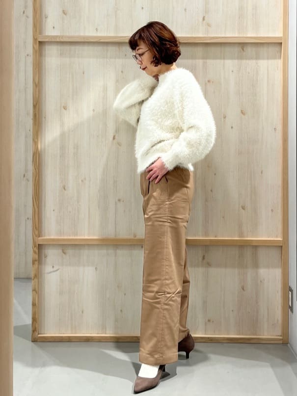nakoさんの「THE SHOP TK｜ジャージメルトンスタンドカラーコート」を使ったコーディネート