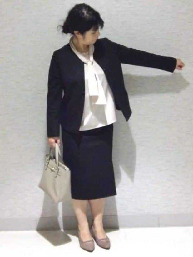 sakoさんの「Reflect｜【ライトアウター／通勤におすすめ◎／セットアップ可／すっきりシルエット】キレイめジャージジャケット」を使ったコーディネート