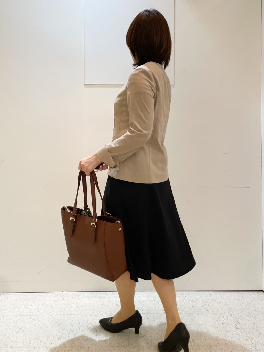 めいさんの「Reflect｜【一枚着で着映え◎／ジャケットのインナーにも】フロント開きブラウス」を使ったコーディネート