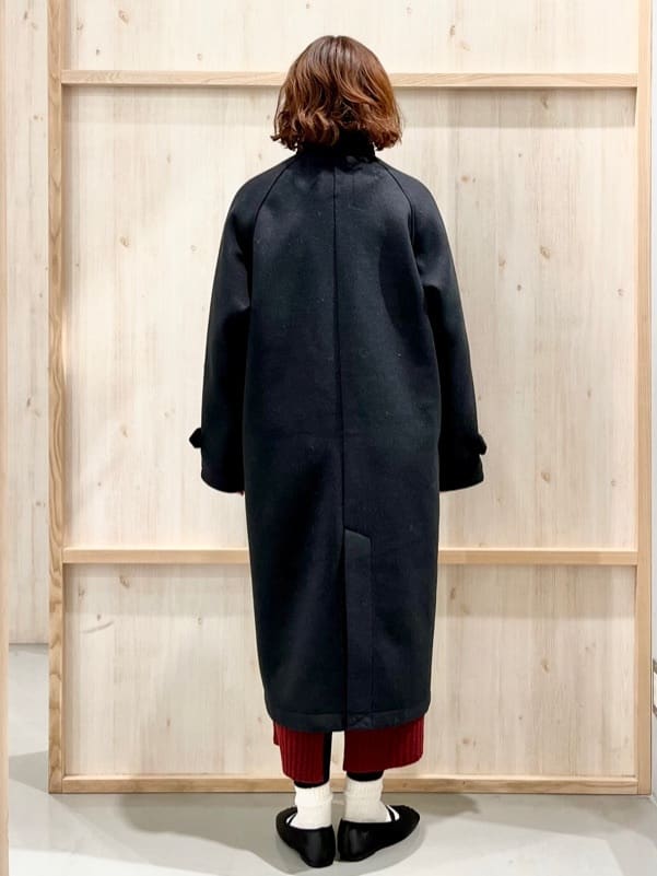 nakoさんの「THE SHOP TK｜ジャージメルトンスタンドカラーコート」を使ったコーディネート
