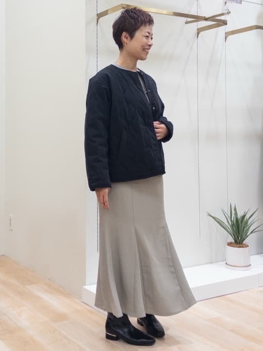 シュウコさんの「grove｜【2WAY・リバーシブル】大人が着たい上品コーデュロイジャケット」を使ったコーディネート