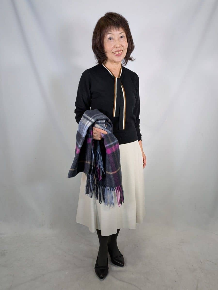 k.kazunoさんの「Reflect｜【選べる5色◎】フレアフリュイドスカート」を使ったコーディネート