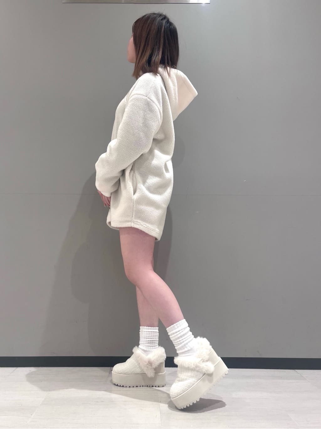 RISAさんの「ESPERANZA｜厚底2WAYフェイクムートンサボ」を使ったコーディネート