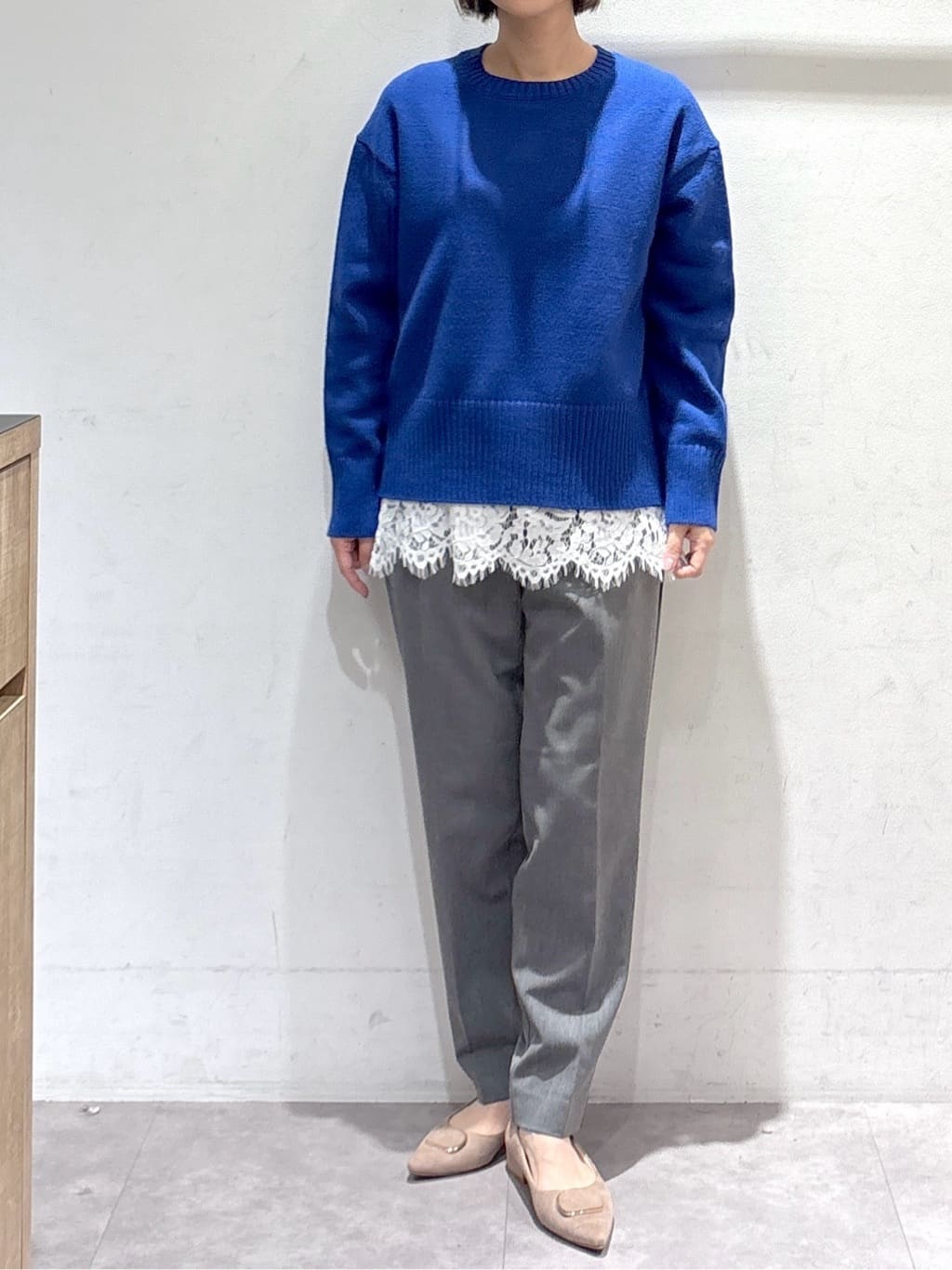 たけねぇさんの「OPAQUE.CLIP｜ウォームタッチ イージーテーパードパンツ【洗濯機洗OK／ストレッチ】」を使ったコーディネート