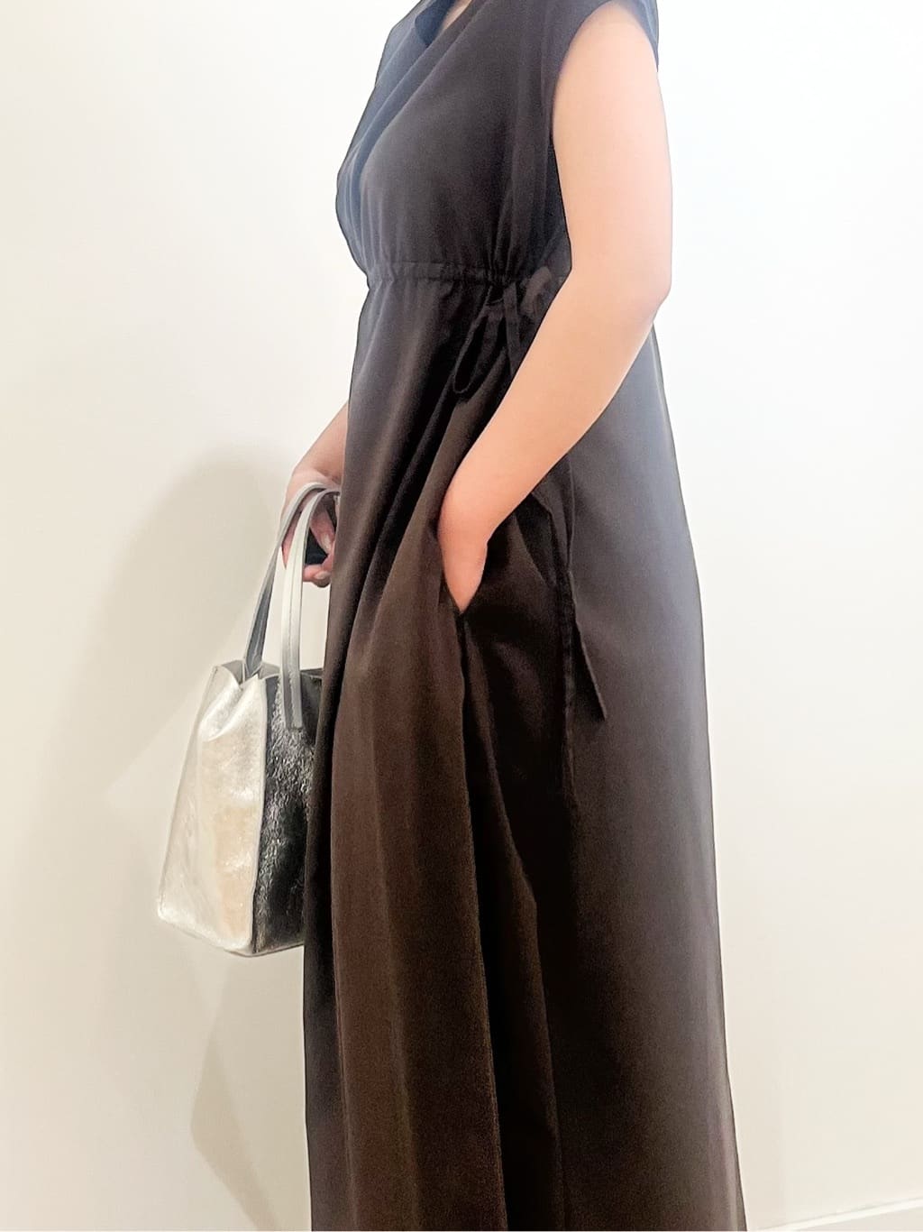 Asukaさんの「Dessin｜【リンクコーデ・洗える】ウエストドロスト付きチェック柄ワンピース」を使ったコーディネート