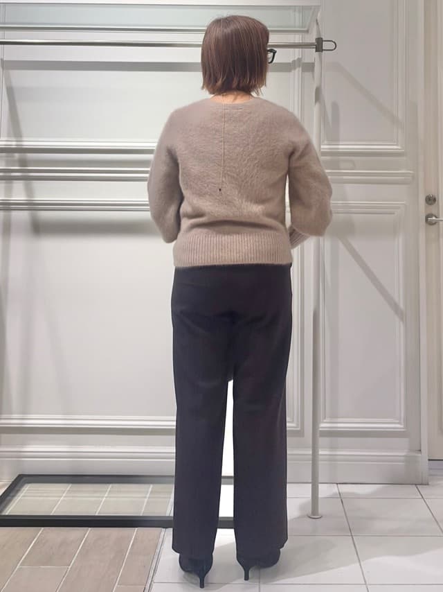 AKKOさんの「UNTITLED｜【ふわふわニット/前後2WAY】フォックスカシミヤカーディガン」を使ったコーディネート