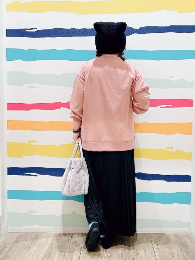 Peeさんの「SHOO･LA･RUE｜【高レビュー/2WAY】きれい見えで上品な ストライプファートートバッグ」を使ったコーディネート
