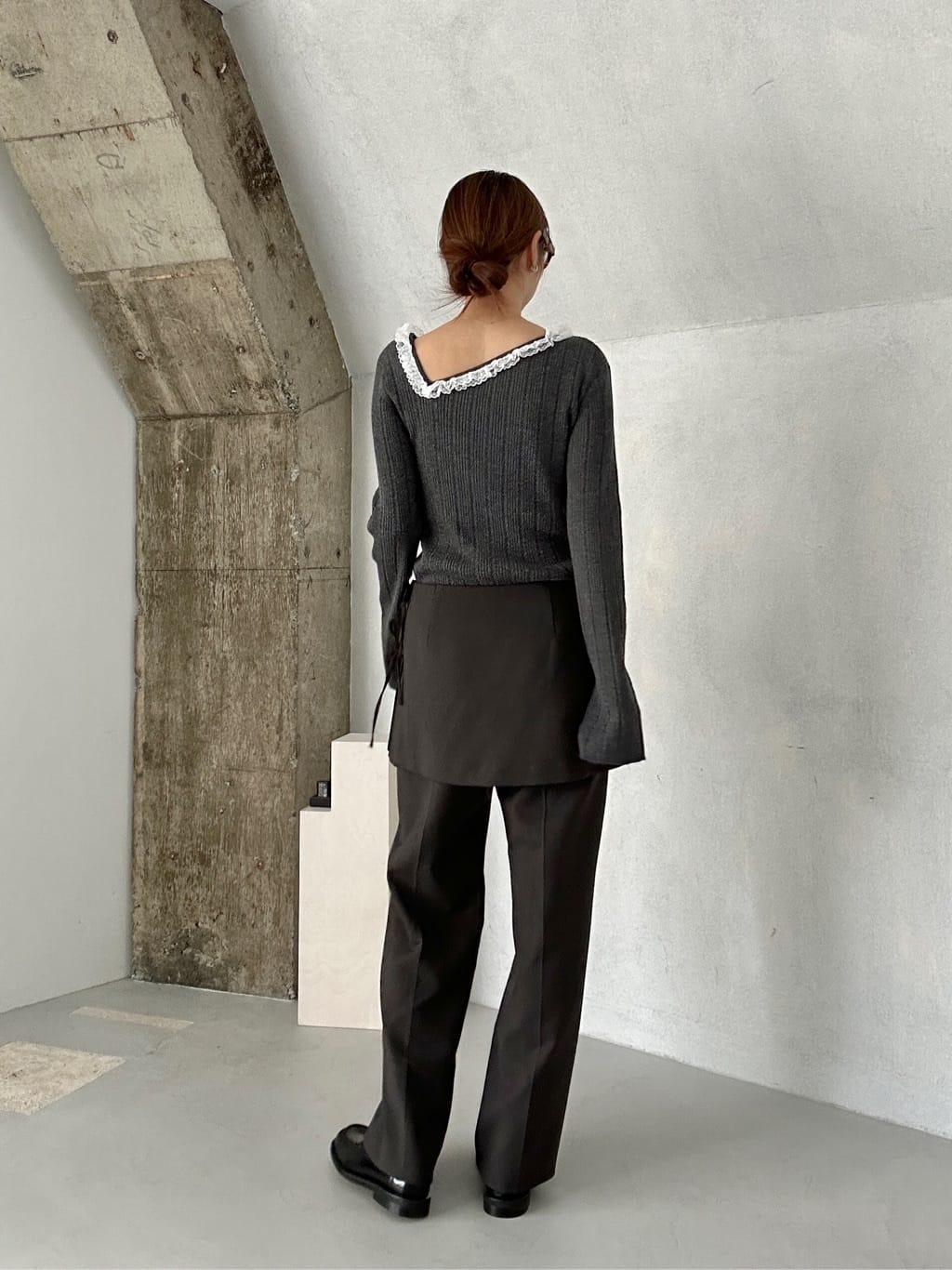 harunaさんの「CODE A｜layered skirt pants」を使ったコーディネート