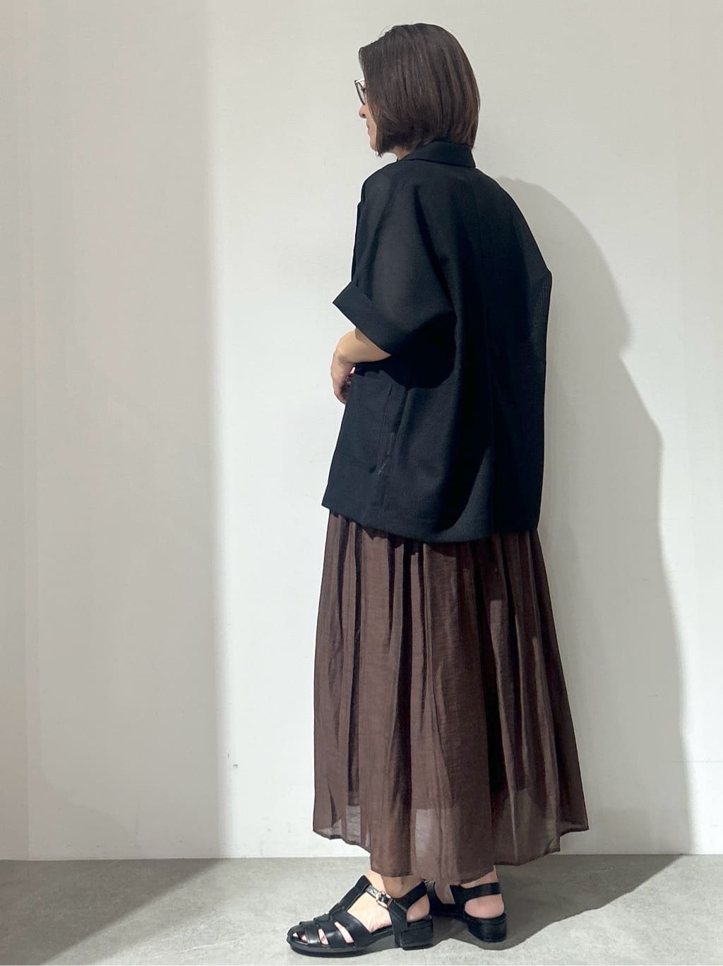 NAKAさんの「OPAQUE.CLIP｜メッシュテーラードジャケット【洗濯機洗い可】」を使ったコーディネート