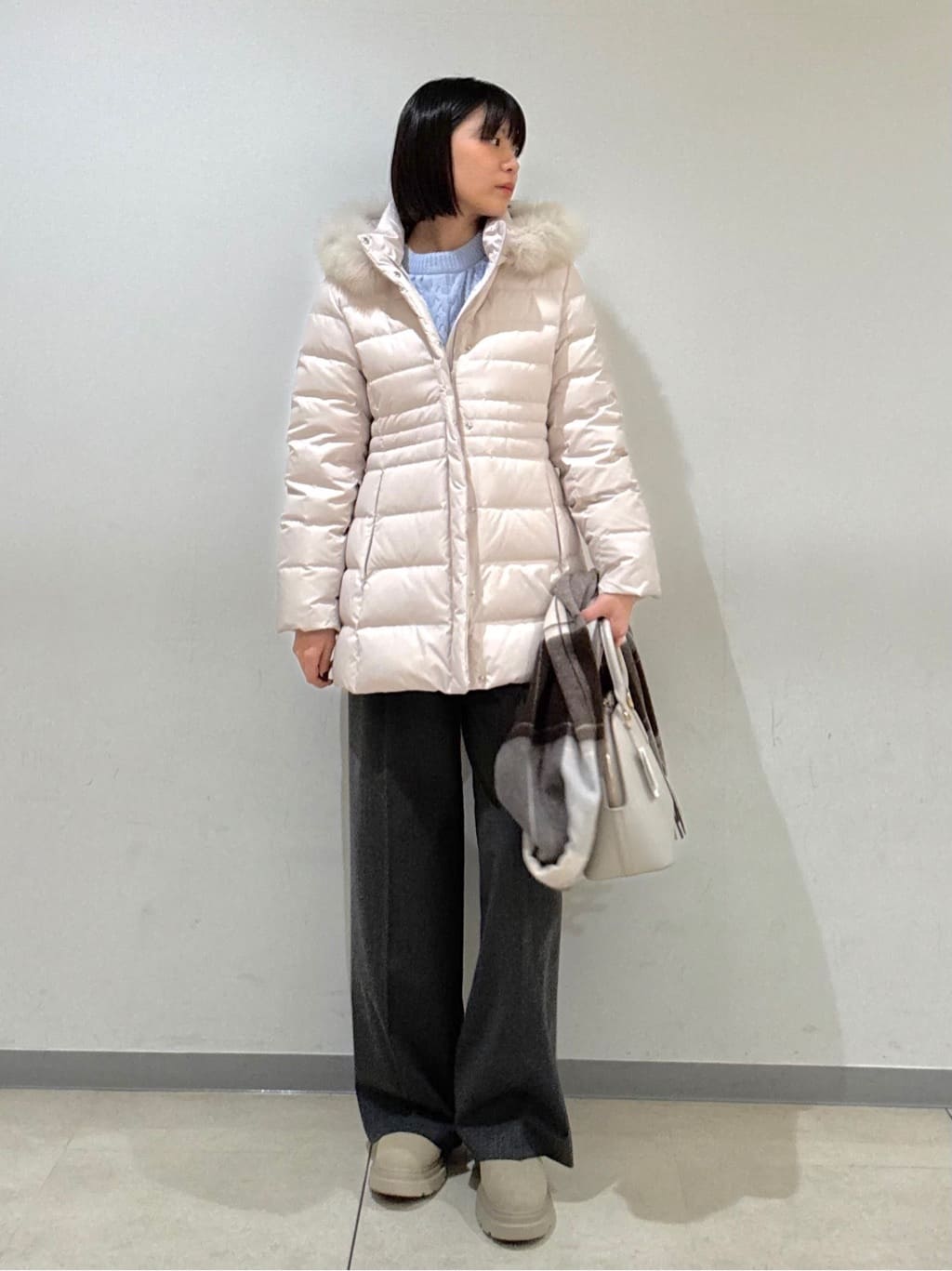 Itoさんの「UNTITLED｜【名品／定番人気】ウールチェックストール」を使ったコーディネート