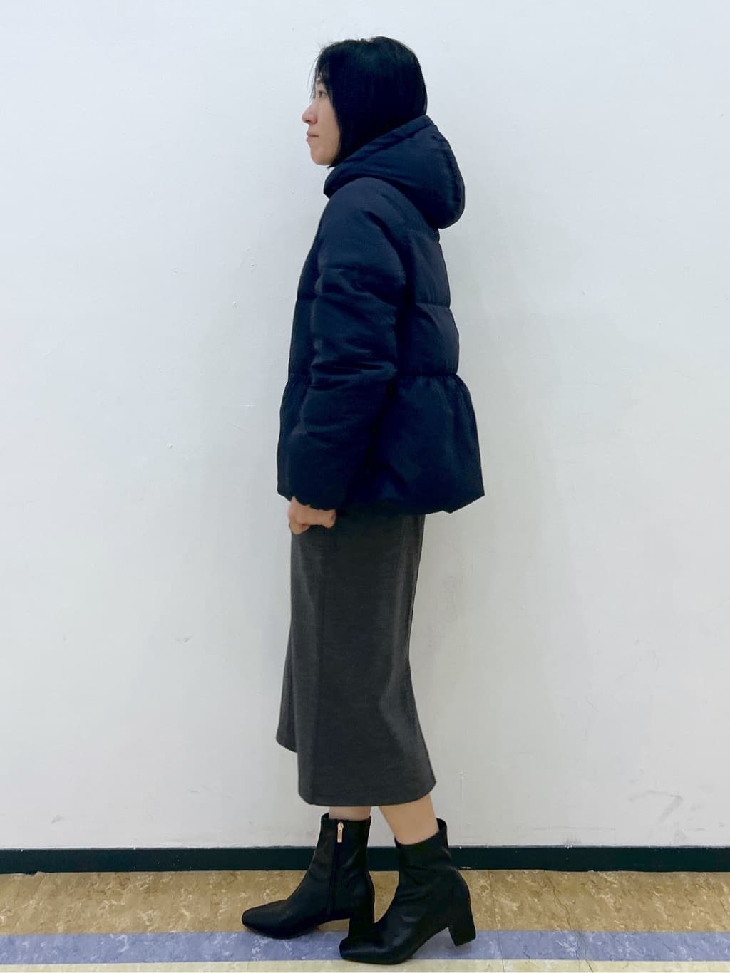su.さんの「index｜KAWADAダウンペプラムショートコート【撥水／洗濯機OK／静電気防止裏地】」を使ったコーディネート