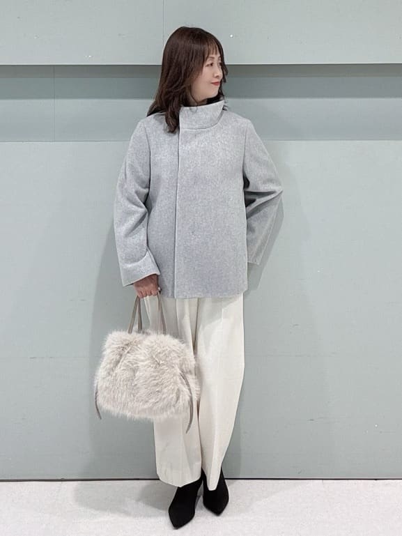 makiさんの「UNTITLED｜【着回しが効く／オンオフアウター】ウールショートコート」を使ったコーディネート