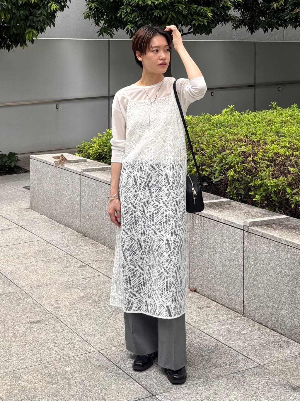kanaeさんの「INDIVI｜【レイヤード◎】レースキャミドレス」を使ったコーディネート