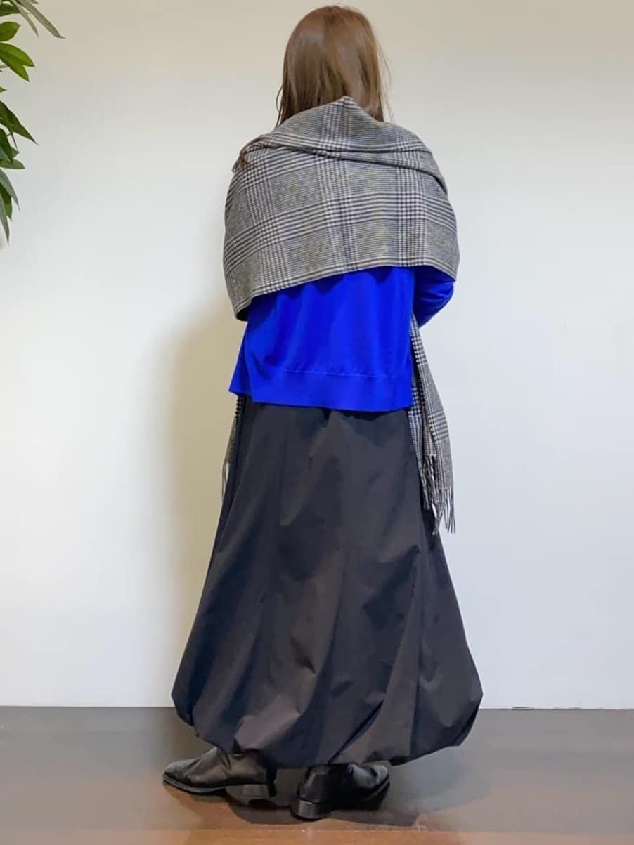 tomoさんの「UNTITLED｜【洗える/アンサンブル可/ウール100%】ウールクルーカーディガン」を使ったコーディネート