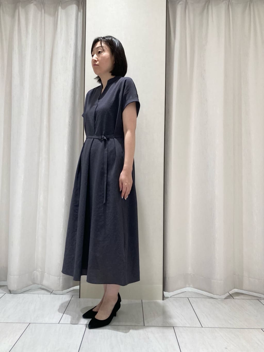 わたなべさんの「UNTITLED｜【UV/はっ水】リラククールワンピース」を使ったコーディネート