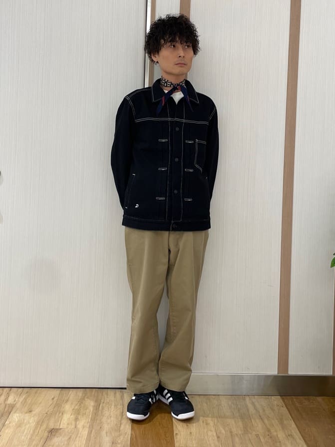 橋本さんの「DRESSTERIOR｜◆【セットアップ可】CONEデニム Gジャン」を使ったコーディネート