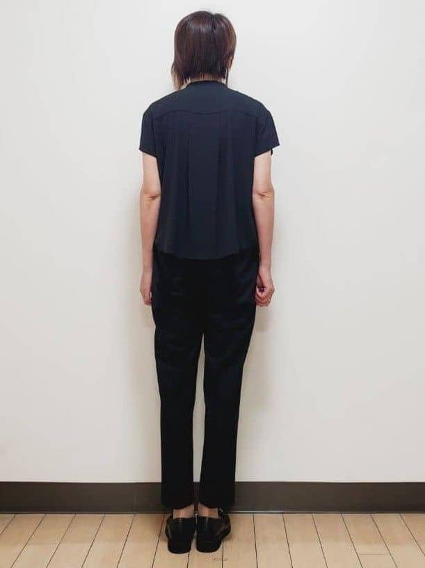 yuuさんの「Reflect｜【インナーに◎／すっきり見え！長め丈】タックデティールブラウス」を使ったコーディネート