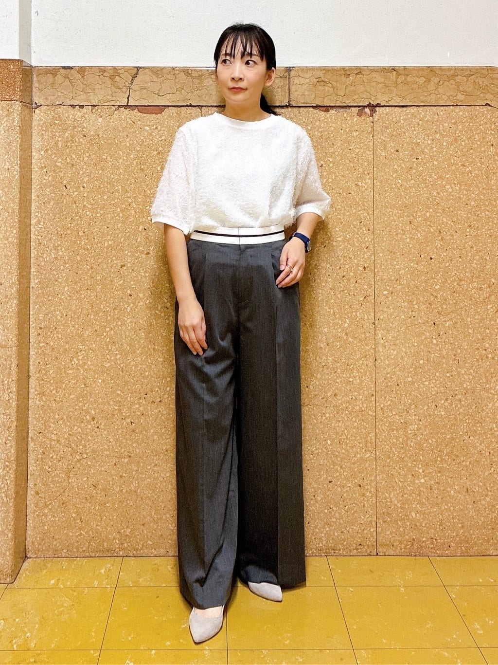hattoriさんの「INDIVI｜ヘアリージャカードトップス」を使ったコーディネート