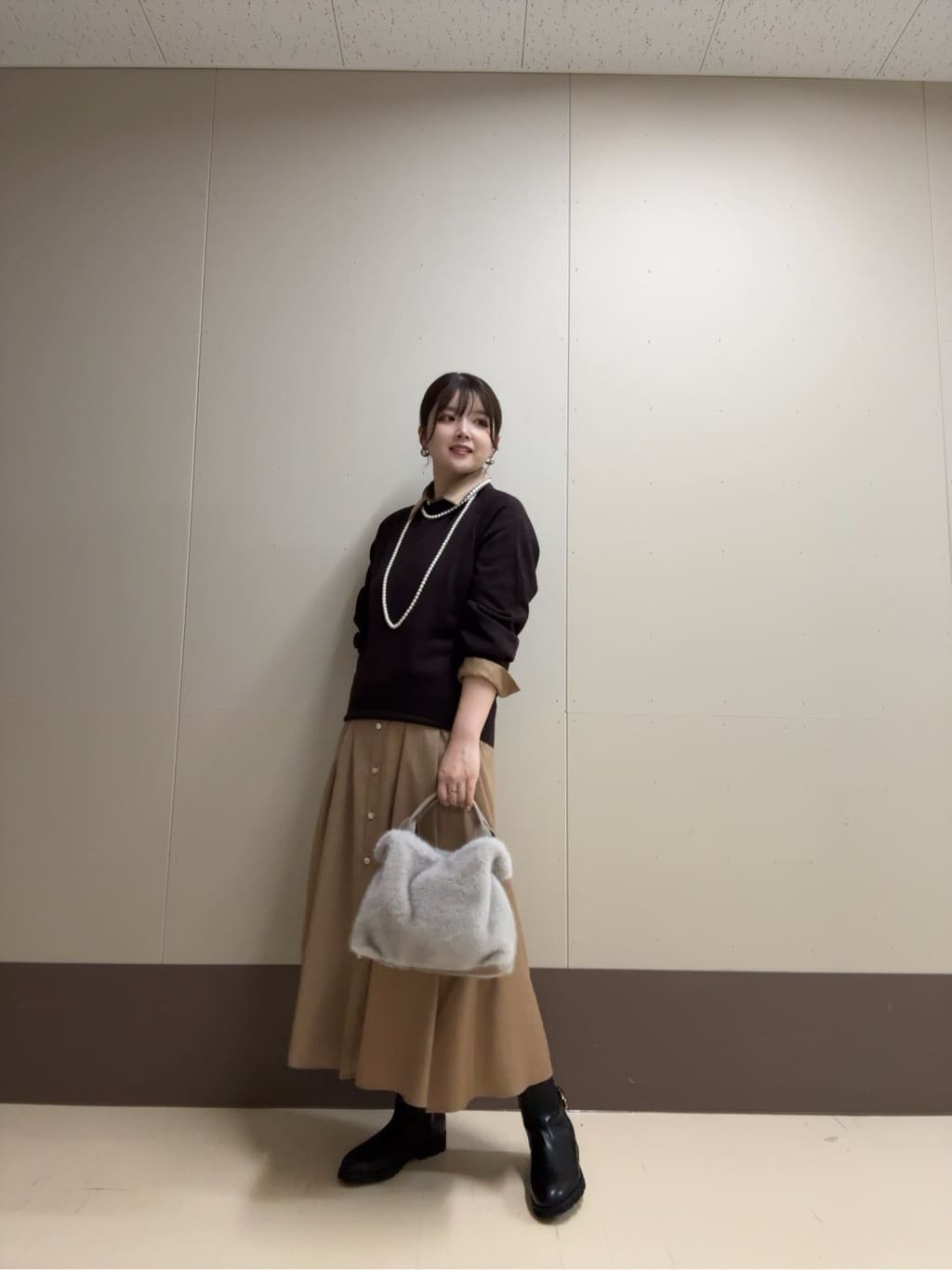 Atsumiさんの「UNTITLED｜【8色展開／コンパクト丈】レーヨン混 コクーンニット」を使ったコーディネート
