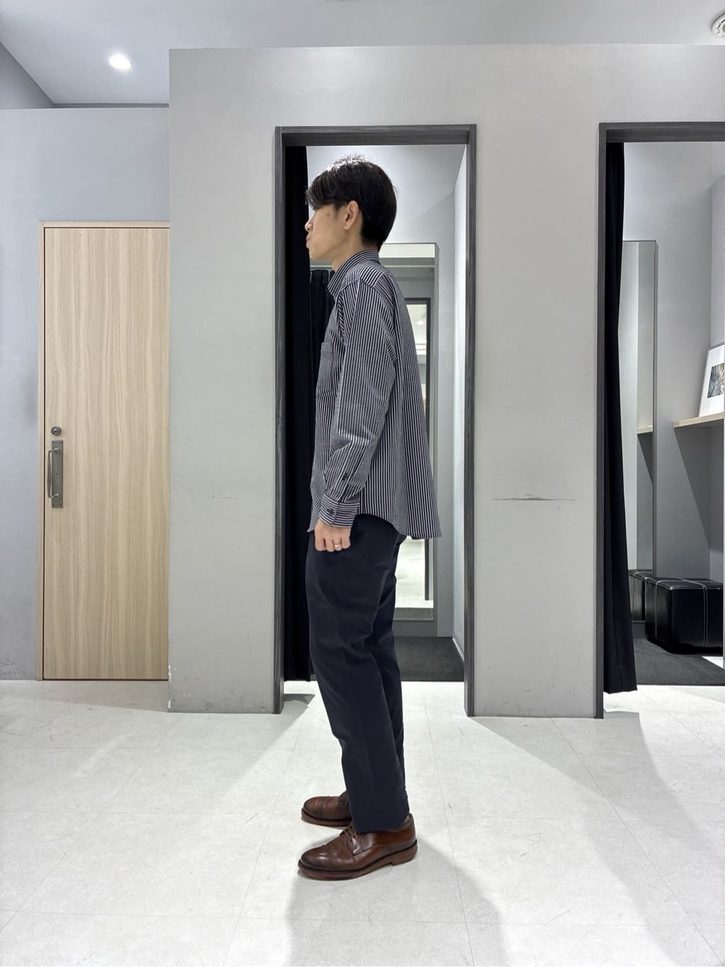 わいずみさんの「TAKEO KIKUCHI｜【None Of Stress】ストレッチ ダウンブルゾン」を使ったコーディネート