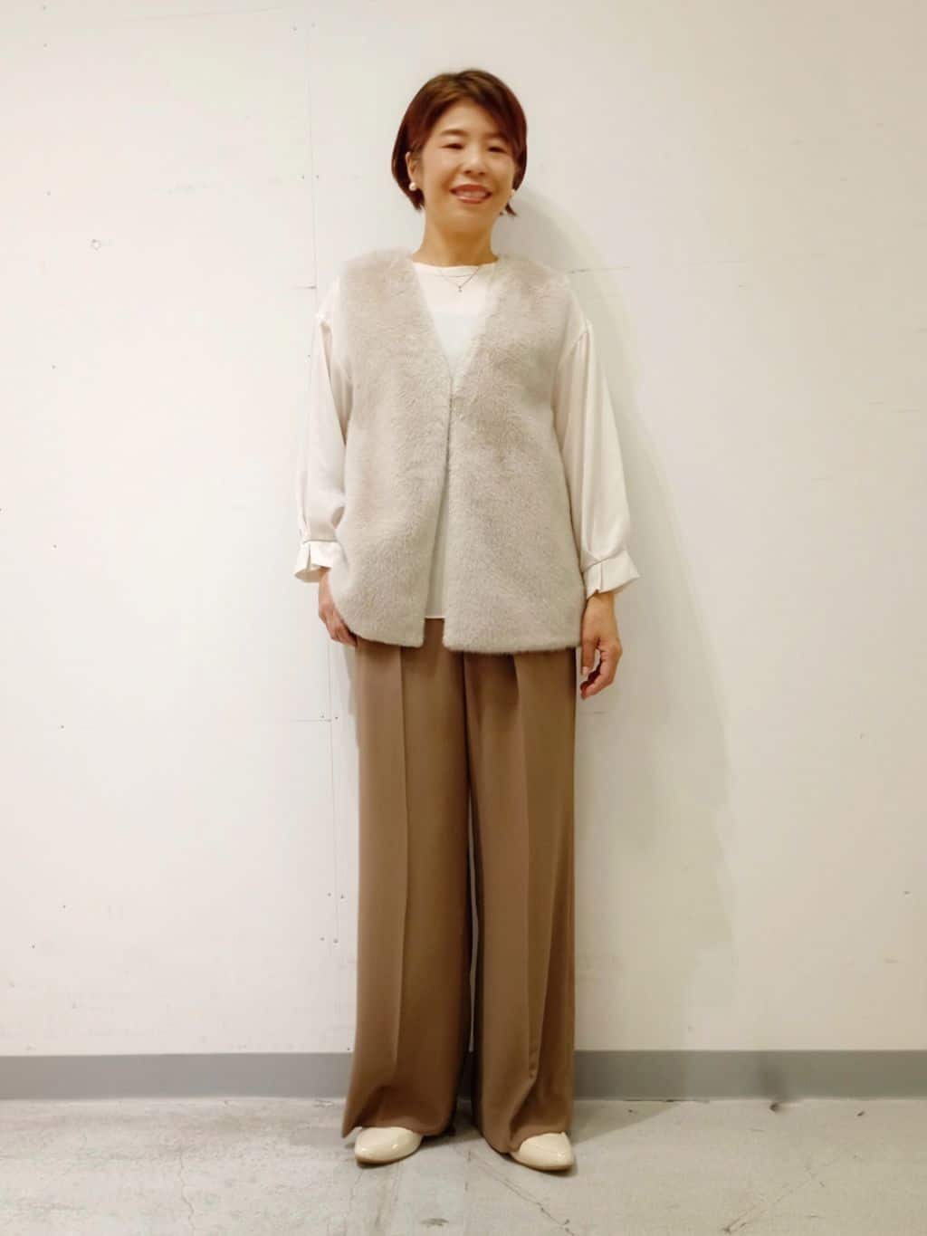 Kさんの「INDIVI｜ミンク調フェイクファージレ」を使ったコーディネート