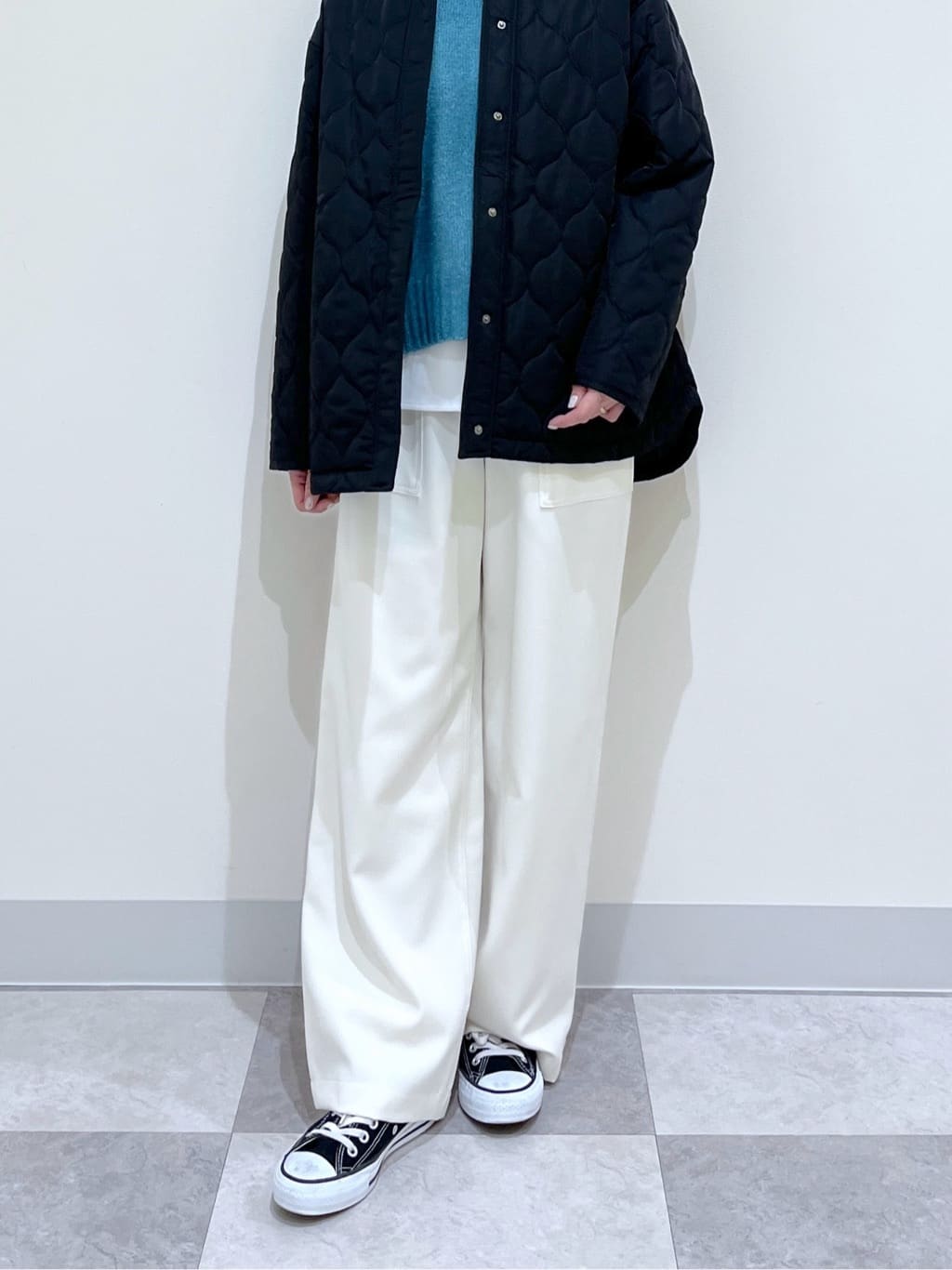 canaさんの「Dessin｜【洗える】クルーネックワイドニット」を使ったコーディネート