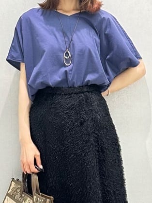 Miwaさんの「UNTITLED｜【接触冷感/洗える】Vネックコットンプルオーバー」を使ったコーディネート