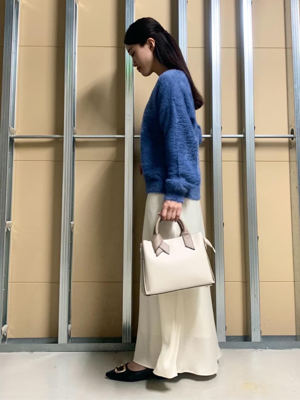 sahoさんの「THE SHOP TK｜【華やかで柔らか】ふわふわフェザーニット/洗える・前後2WAY」を使ったコーディネート