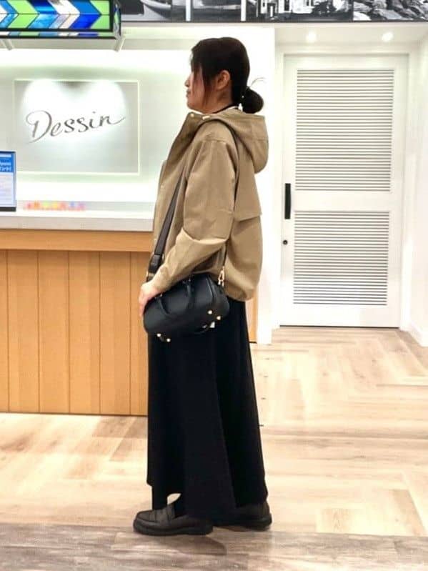 rinさんの「Dessin｜【洗える】リブタートルネックニット」を使ったコーディネート