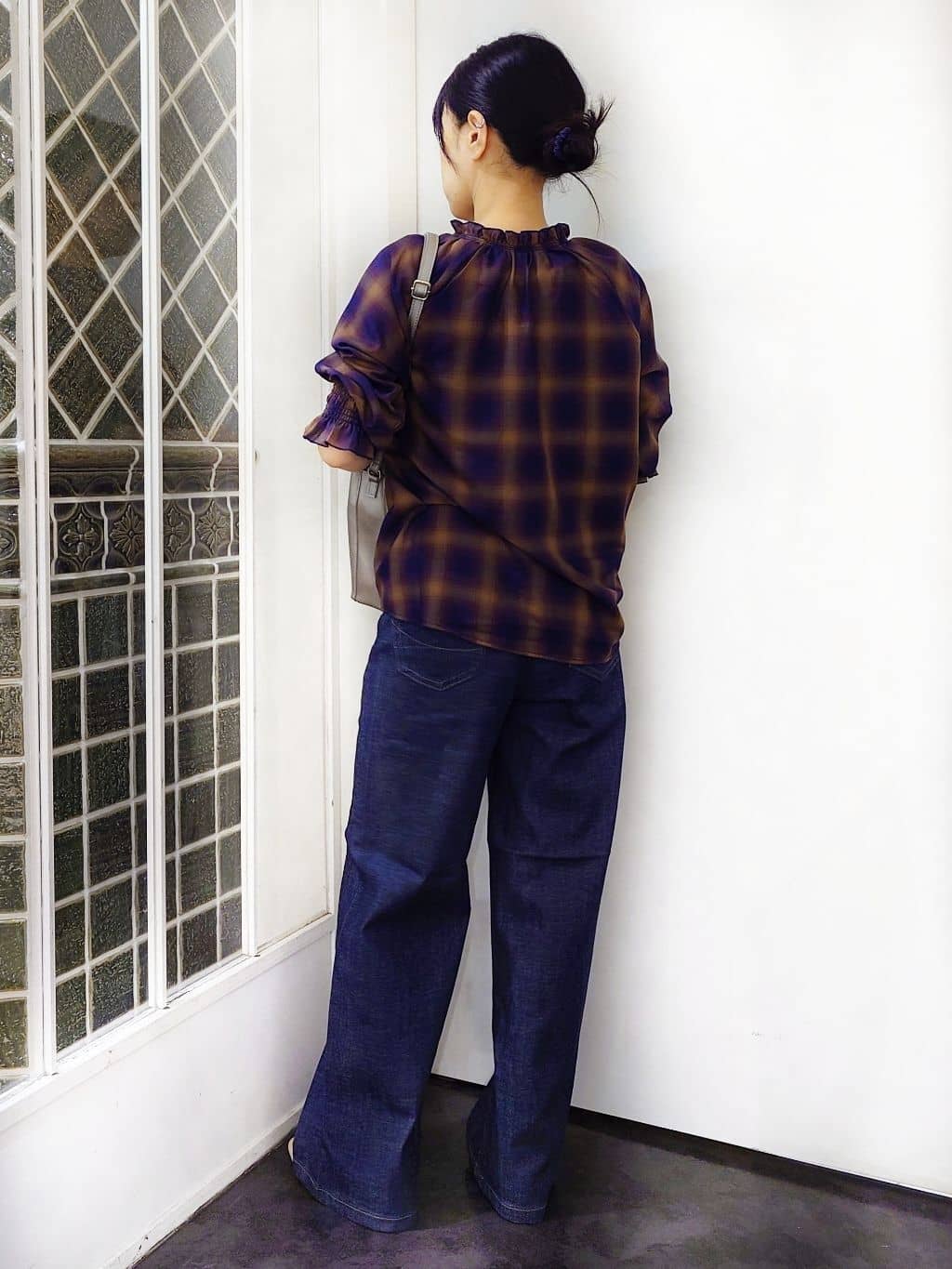 ひろみんさんの「grove｜【SOMETHING&times;grove別注】LISAWIDE DENIM PANTS」を使ったコーディネート