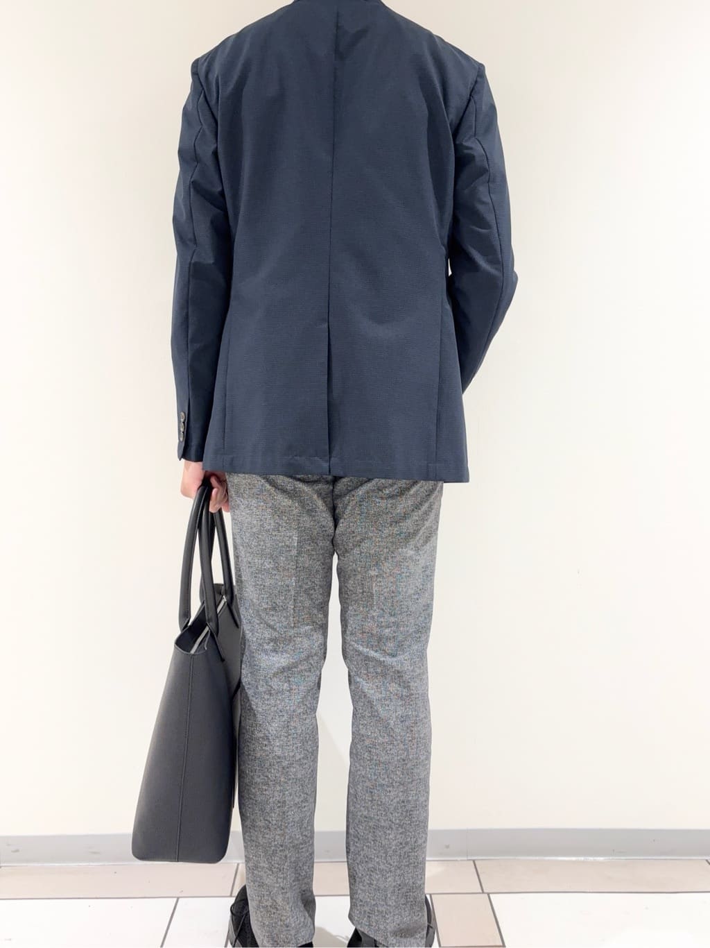 及川さんの「TAKEO KIKUCHI｜【抗菌防臭】COOL DOTS（R）ドビープリント ジャケット」を使ったコーディネート