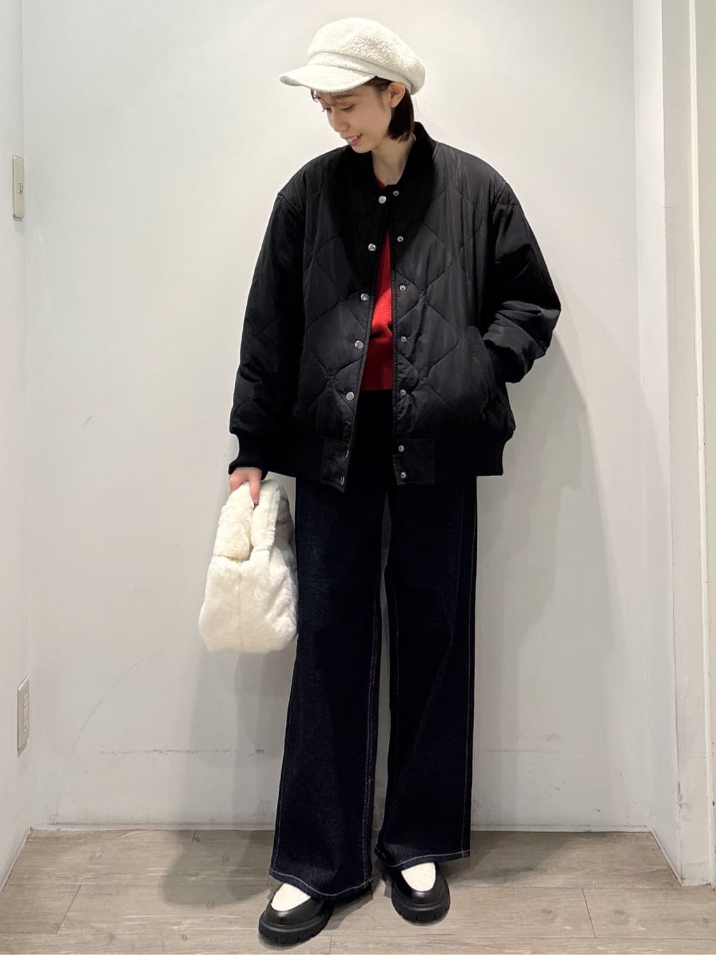 ぶまりんさんの「OPAQUE.CLIP｜《リバーシブル》キルティングブルゾン」を使ったコーディネート