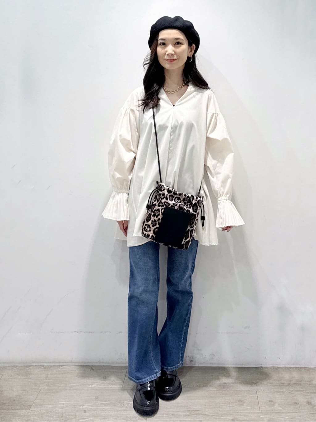 yuicciさんの「OPAQUE.CLIP｜バスクベレー帽」を使ったコーディネート