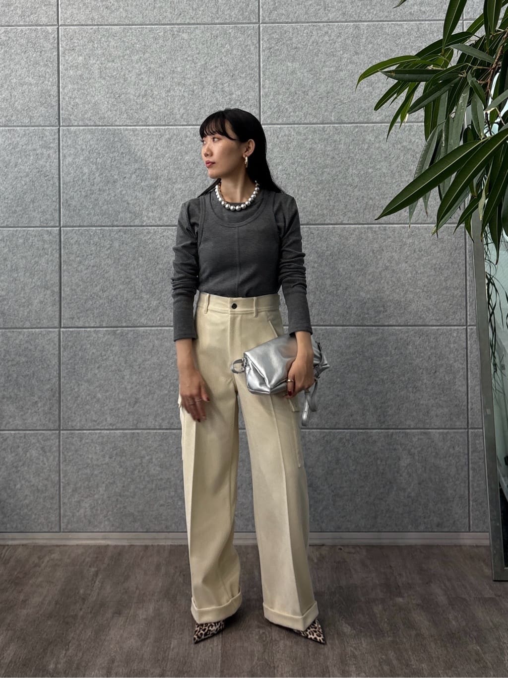 rinaさんの「INDIVI｜タンクレイヤーフライスカットソー」を使ったコーディネート