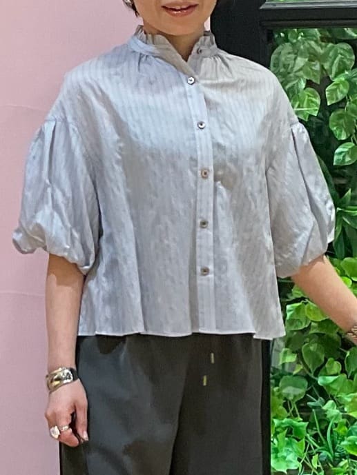 ogataさんの「DRESSTERIOR｜スパンコール2WAY巾着バッグ」を使ったコーディネート