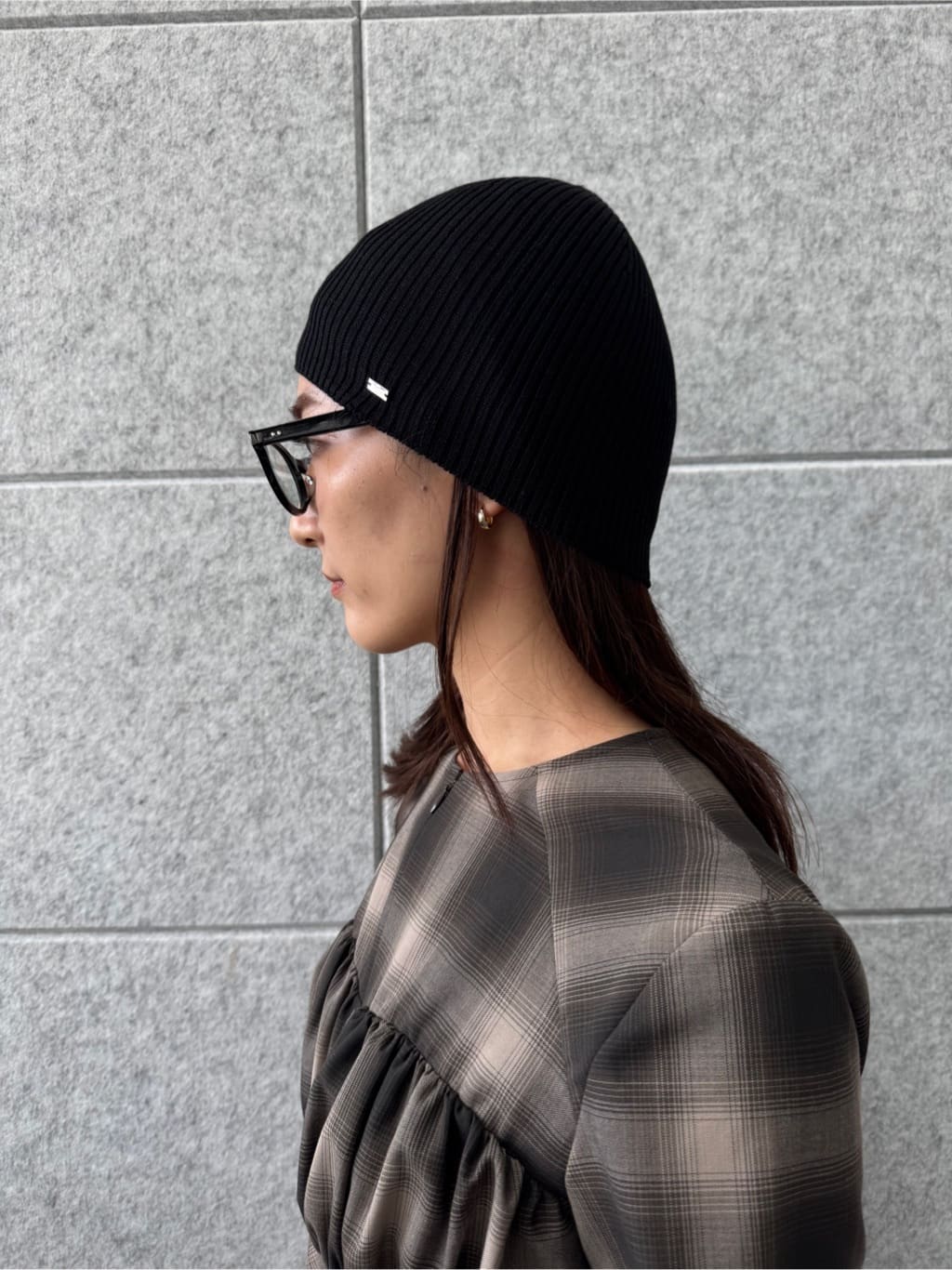 uchi__yamaさんの「CODE A｜shadow check femi dress」を使ったコーディネート