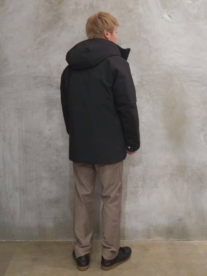 daiさんの「THE SHOP TK｜【軽くて、暖かい】SORONA／ソロナ 中綿ブルゾン 防風/軽量/洗濯機OK/フード脱着可」を使ったコーディネート
