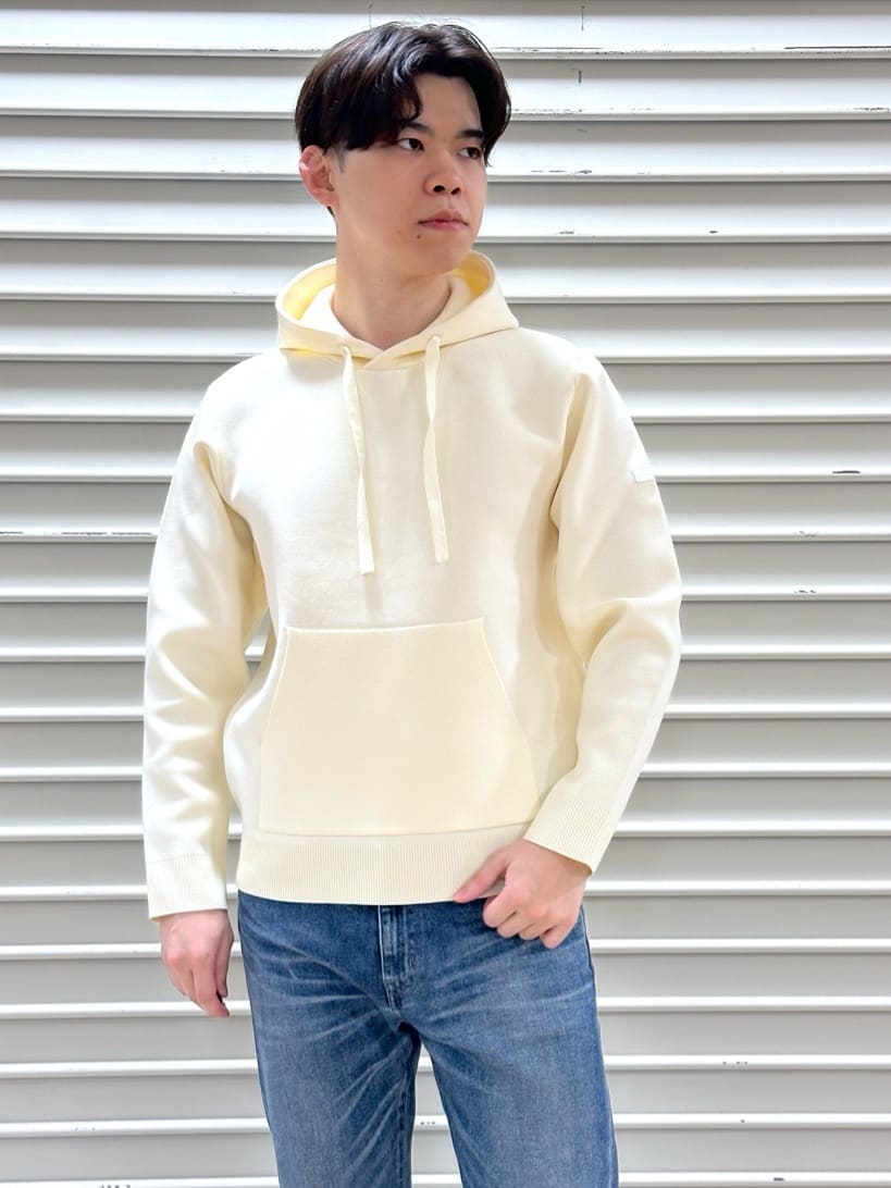 イッシーさんの「TAKEO KIKUCHI｜スポンディッシュ プルオーバー ニットパーカ」を使ったコーディネート