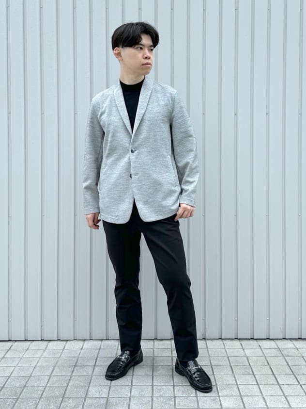 イッシーさんの「TAKEO KIKUCHI｜【尾州織】ショールカラー カーディガン」を使ったコーディネート