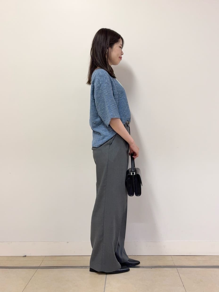 asamiさんの「UNTITLED｜【五分袖/ジャージトップス】スラブカールマイヤープルオーバー」を使ったコーディネート