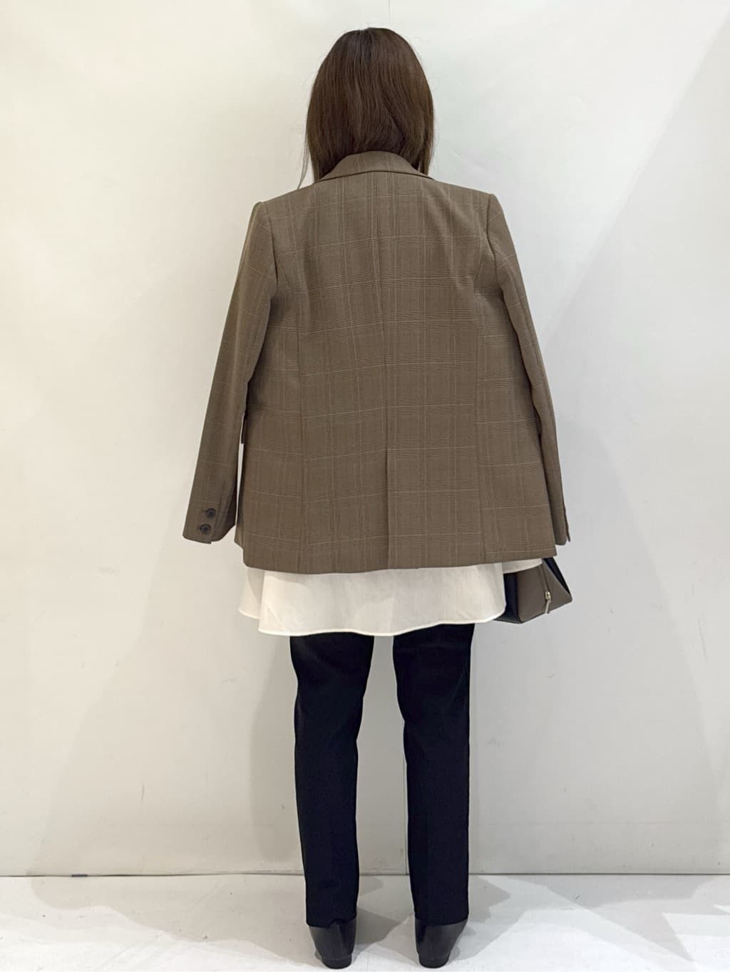 やすさんの「OPAQUE.CLIP｜プリーツキャンディスリーブブラウス【洗濯機洗い可】」を使ったコーディネート