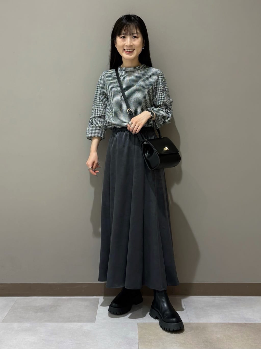 KEIKOさんの「INDIVI｜【セットアップ可能】凹凸ストレッチ素材テーラードカラージレジャケット」を使ったコーディネート
