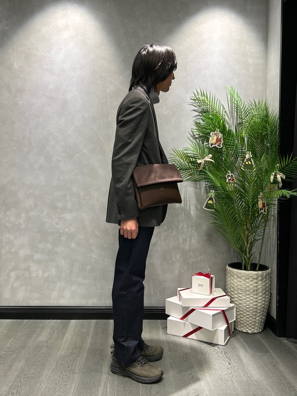 ruiさんの「TAKEO KIKUCHI｜【None Of Stress】アクティブジャージ 千鳥 ジャケット」を使ったコーディネート