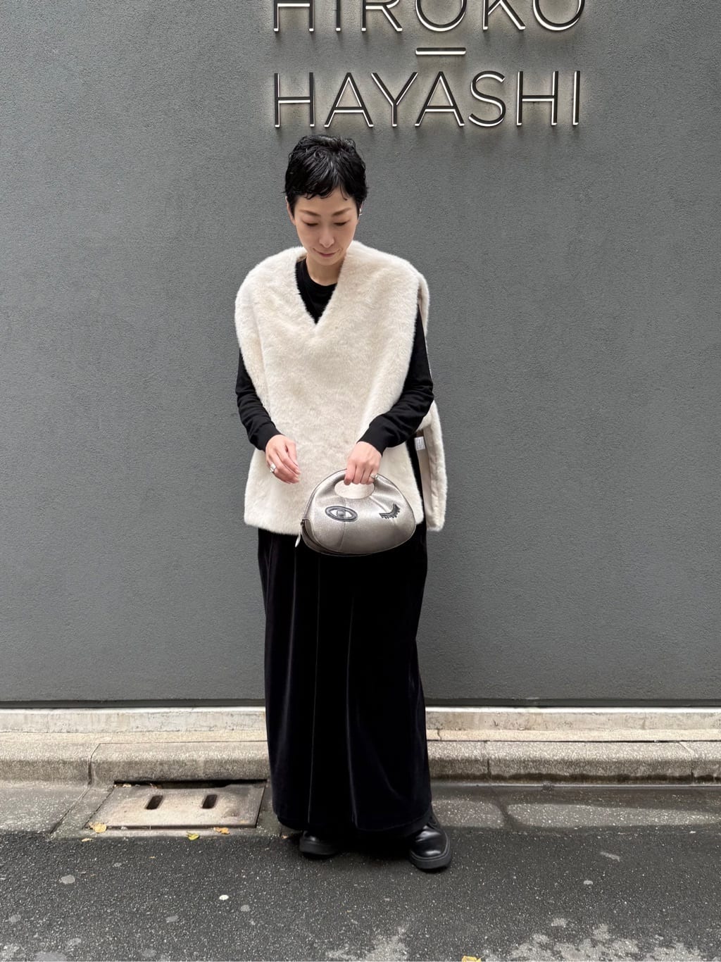Kさんの「HIROKO HAYASHI｜OSTRO（オストロ）クロワッサンバッグ」を使ったコーディネート