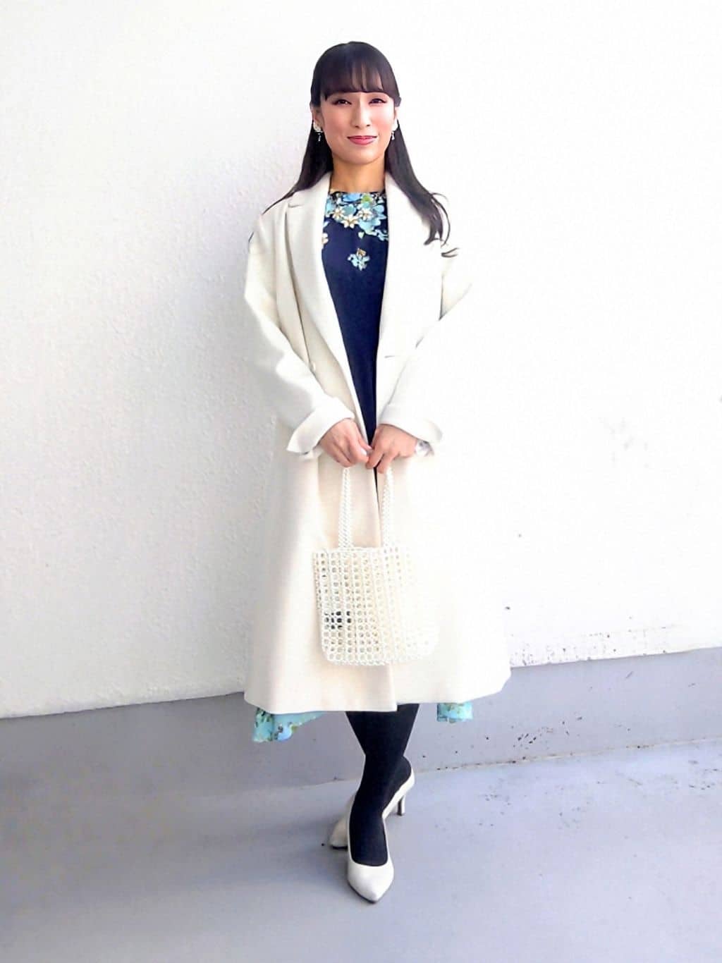 keinaさんの「SunaUna｜【手洗い可】花柄パネルワンピース」を使ったコーディネート
