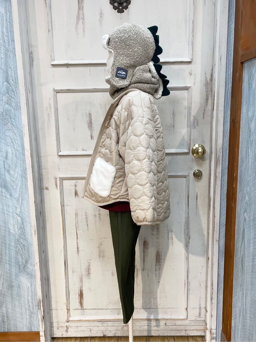 なつさんの「SHOO･LA･RUE｜【100-150cm/撥水】キルト&times;ファーリバーシブルブルゾン」を使ったコーディネート