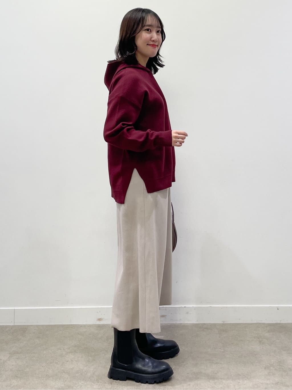 yukariさんの「Dessin｜【洗える／体型カバー】ちょうどいいニットパーカ」を使ったコーディネート